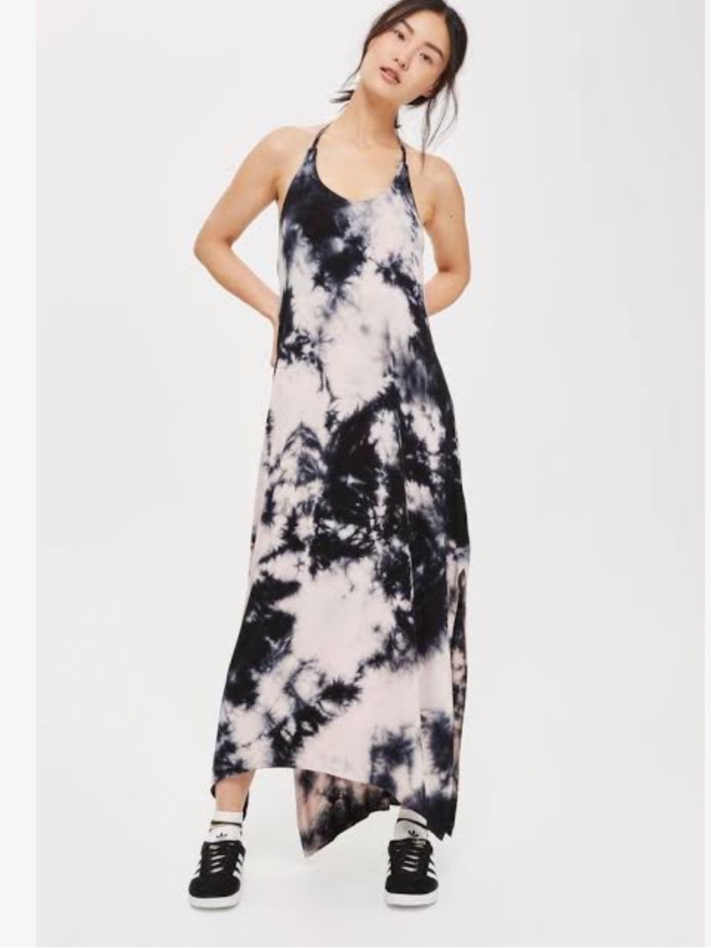 EUC Topshop Tie Dye Low Back Maxi Dress